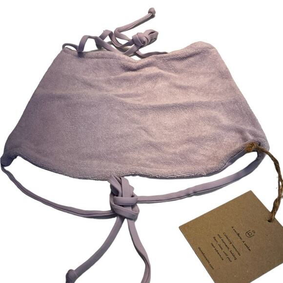 Stone Fox Swim Piper Swim Top in Orchid Terry XS NWT - Picture 3 of 8